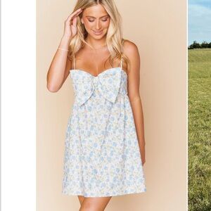 Show Me Your Mumu Best Bow Dress in Charming Rose size Large